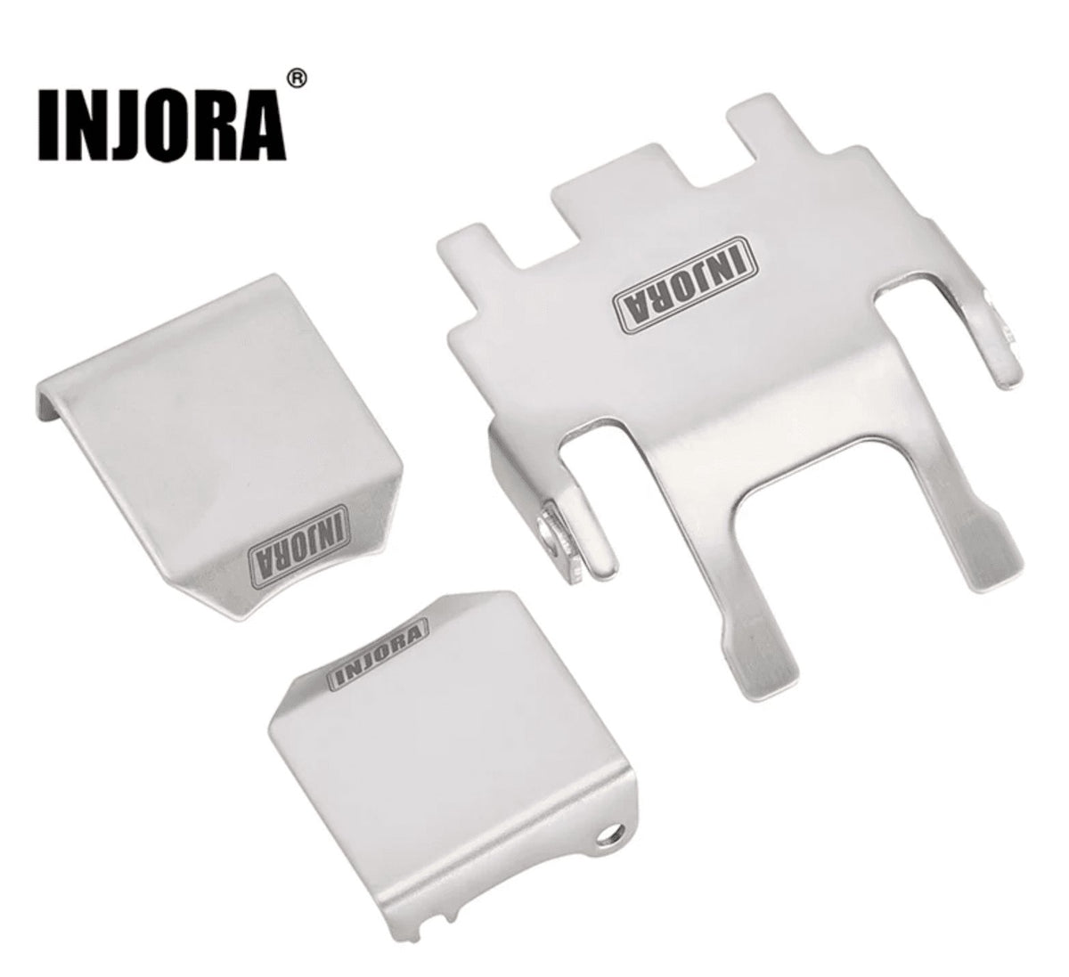 INJORA Protection d'essieu de plaque de protection de châssis en acier inoxydable pour TRX4M - Breizh Modélisme.