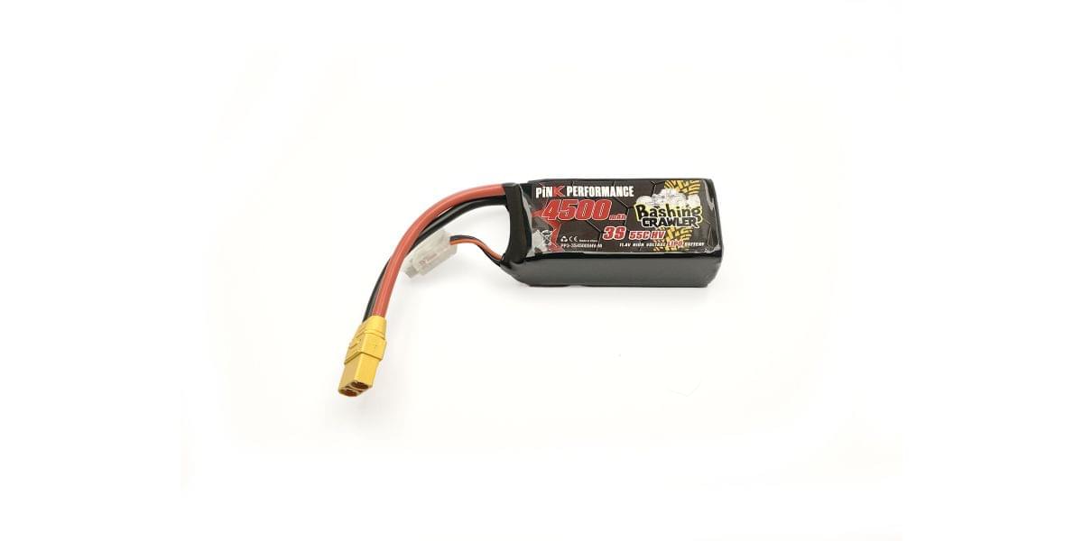 Batterie lipo 3S Bashing crawler 11,1V 4500mAh 55C HV Dean, XT90, EC5, Traxxas - Breizh Modélisme.