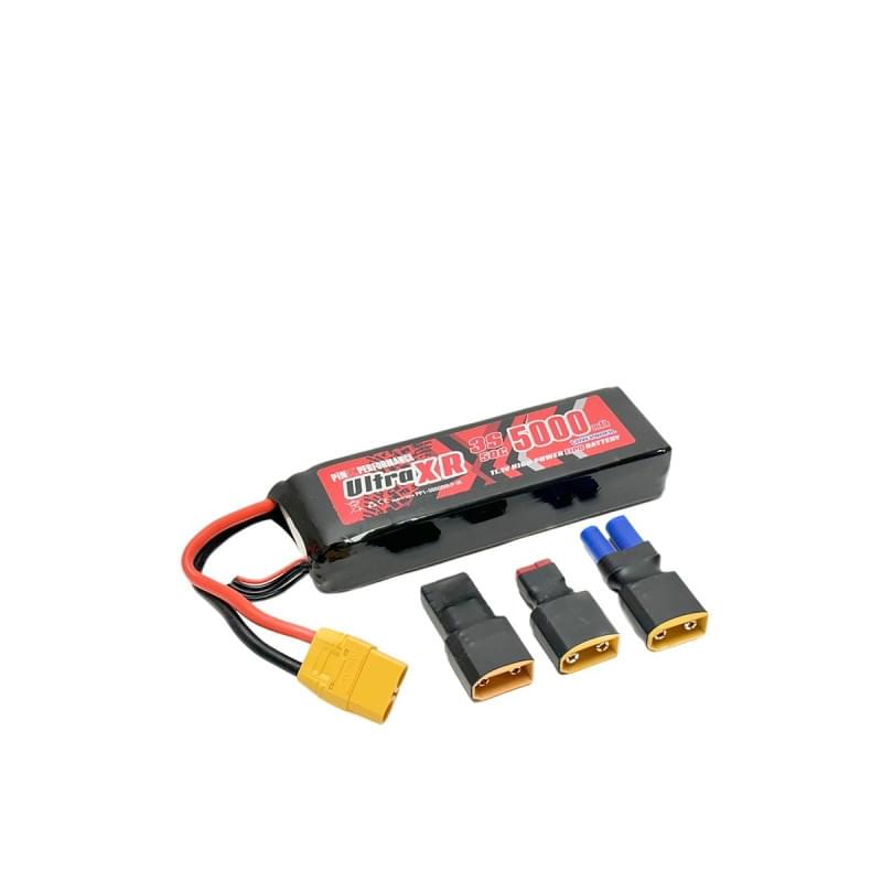 Batterie lipo 3S Ultra XR Bashing 11,1V 5000mAh Low profile - PP1-3S5000LP-M - Breizh Modélisme.