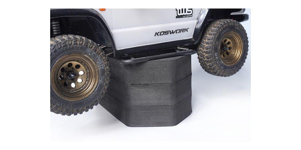 Stand de maintenance Mousse H90 206x110mm (Off-Road 1/8) Koswork - KOS13028 - Breizh Modélisme.