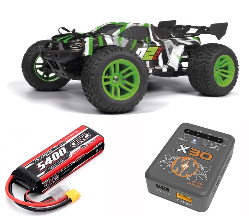 Pack 3S Maverick Quantum2 XT Flux brushless 1/10 vert - 70km/h