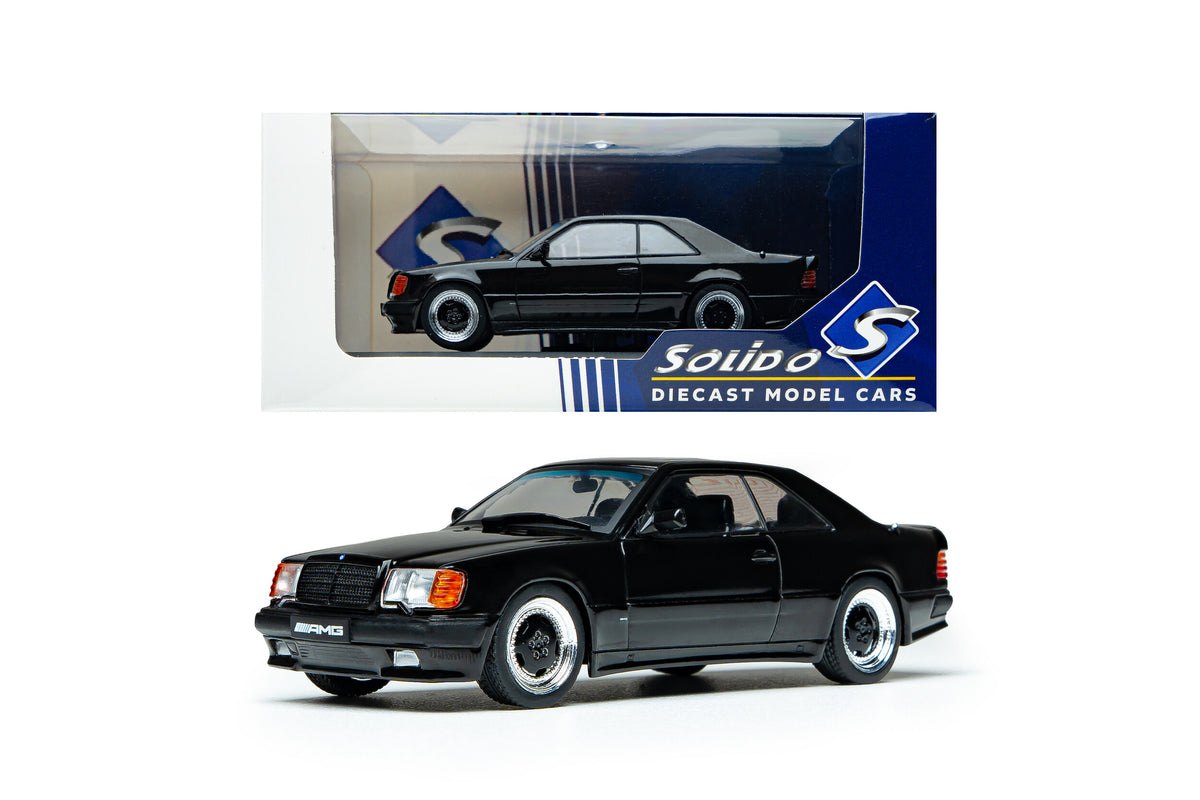 Voiture miniature 1/43 Mercedes-Benz 300CE 6.0 AMG « The Hammer » Widebody Noire 1988 Solido S4318901