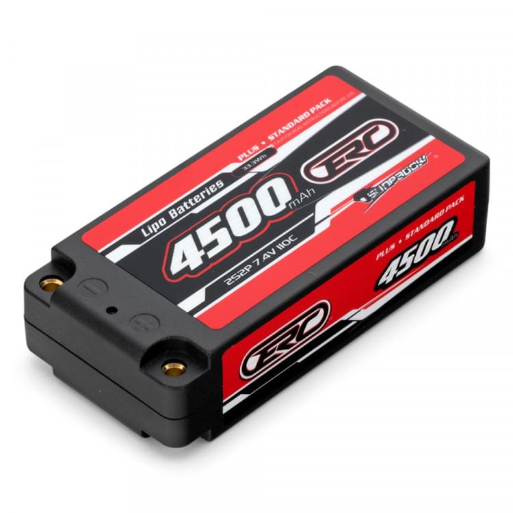 Batterie Lipo 2S 7,4V 4500mAh 110C 2S2P Shorty (96x47x25.3mm) - Breizh Modélisme.