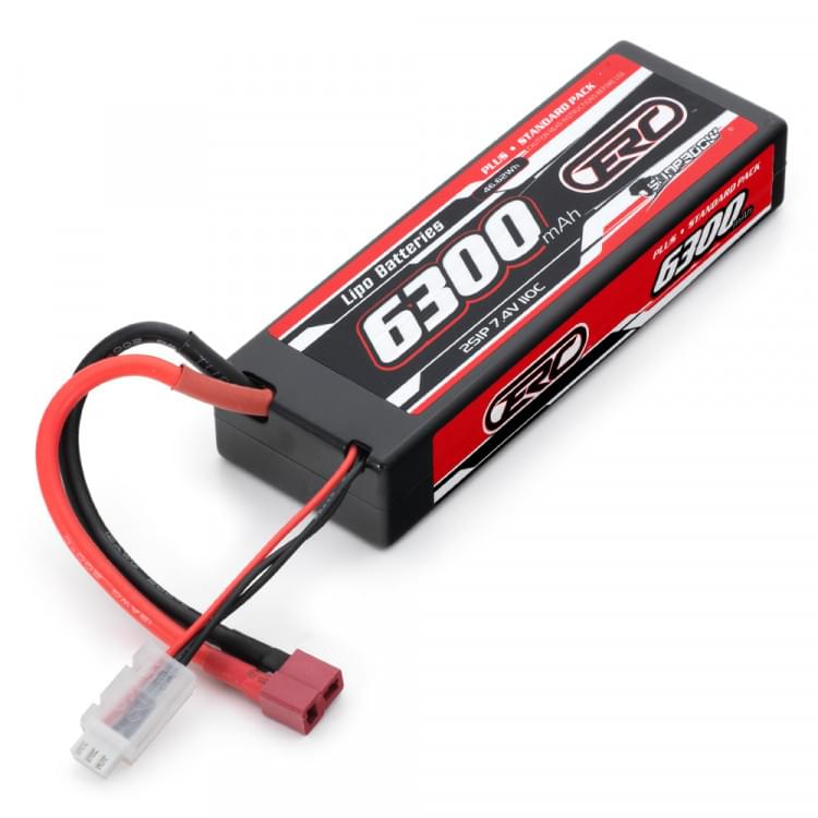 Batterie LiPo 2S 7.4V 6300mAh 110C 2S1P (138x47x25.4mm) - Breizh Modélisme.