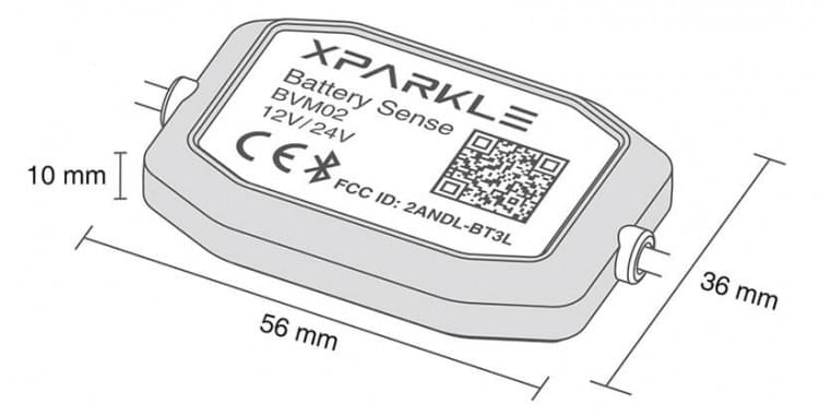 Détecteur de batterie Xparkle BT 12/24 V - SK990003 - Breizh Modélisme.