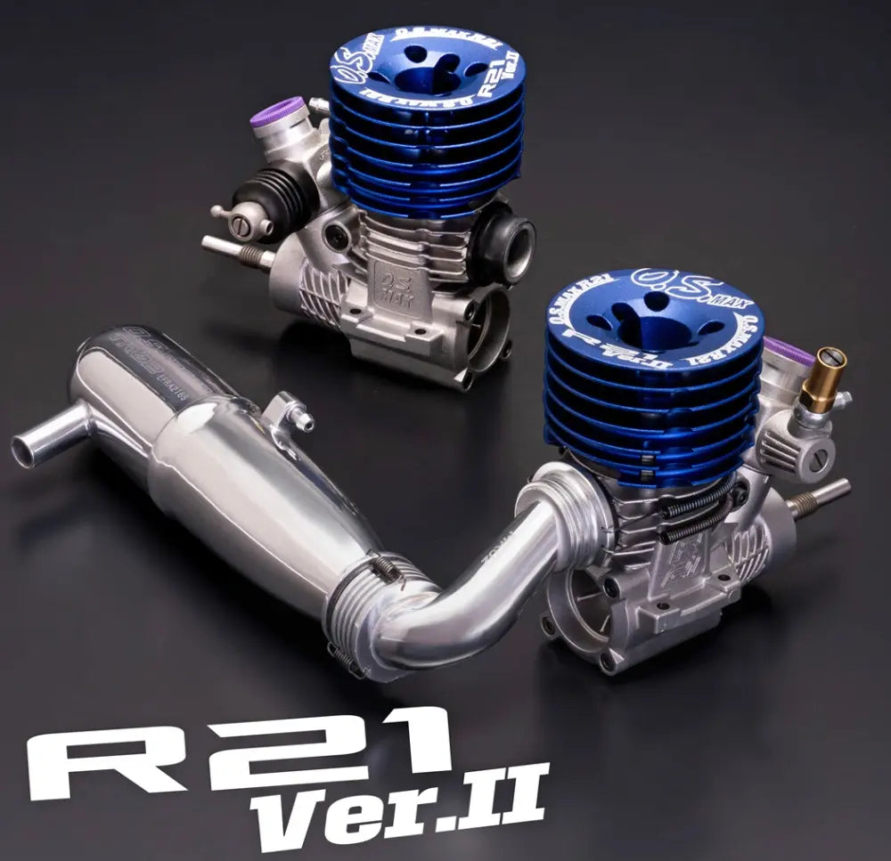 Moteur de voiture piste O.S. MAX-R21 V.2 - 1F400 - Breizh Modélisme.