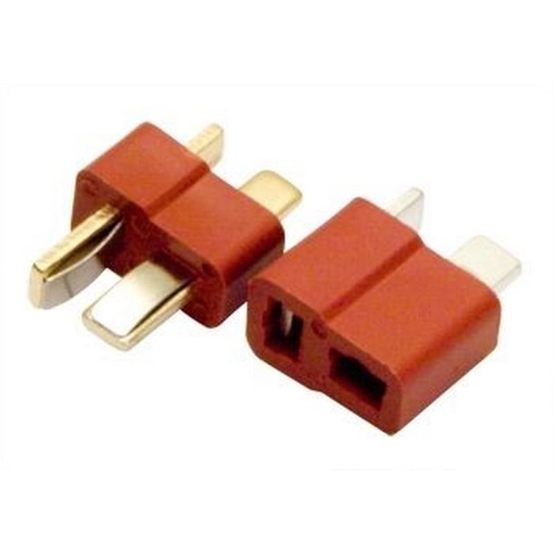 Prise à souder T-Plug dean mâle + Femelle (la paire) - Breizh Modélisme.