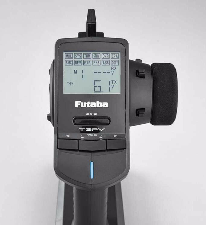 Radio Futaba 3PV + récepteur R203GF S-FHSS - Breizh Modélisme.