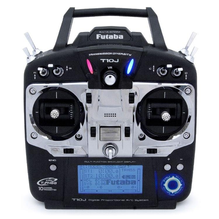 Radio Futaba T10J 2.4 GHz + récepteur R3008SB Mode 2 - Breizh Modélisme.