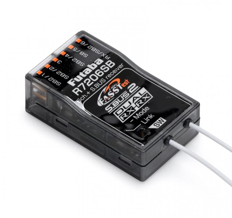 Récepteur R7206SB 6 voies S.BUS2 FASSTest Futaba - Breizh Modélisme.