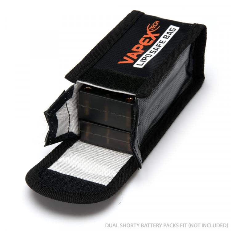 Sac de charge pour Batterie Lipo - 125x64x50mm - Safe lipo bag - Breizh Modélisme.