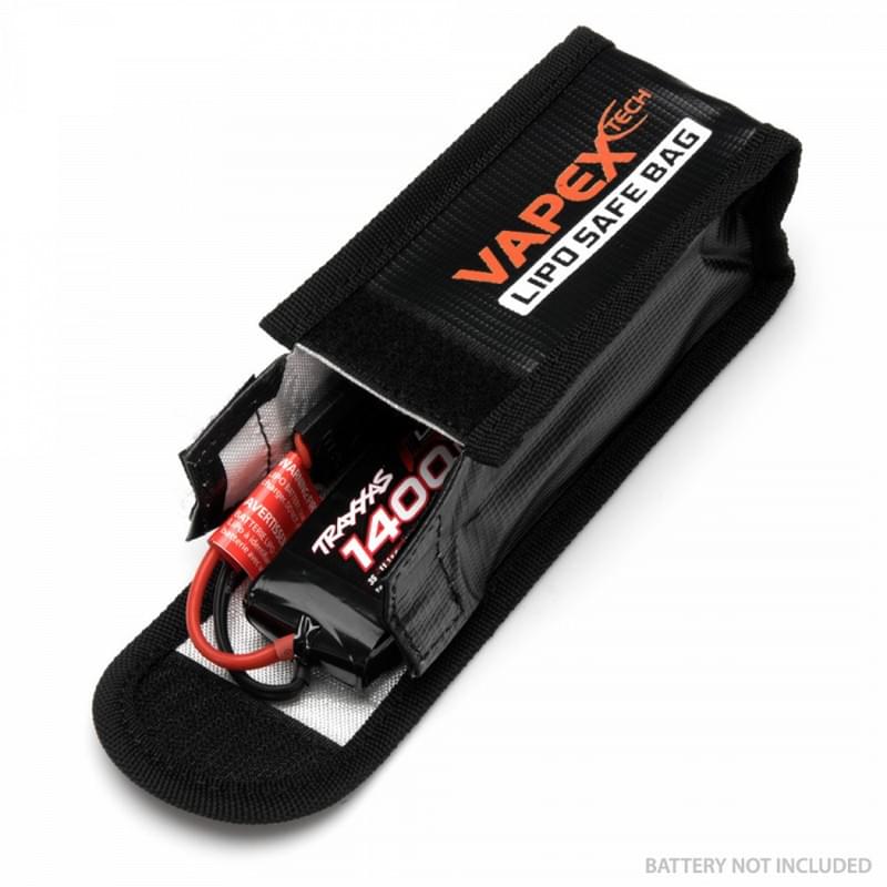 Sac de charge pour Batterie Lipo - 125x64x50mm - Safe lipo bag - Breizh Modélisme.