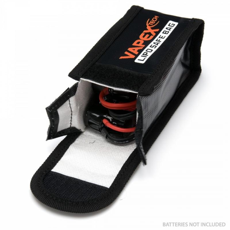 Sac de charge pour Batterie Lipo - 125x64x50mm - Safe lipo bag - Breizh Modélisme.
