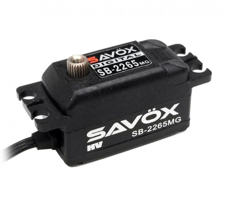 Servo brushless 13Kg 0,08s HV Engrenage métallique faible - SB-2265MG - Breizh Modélisme.