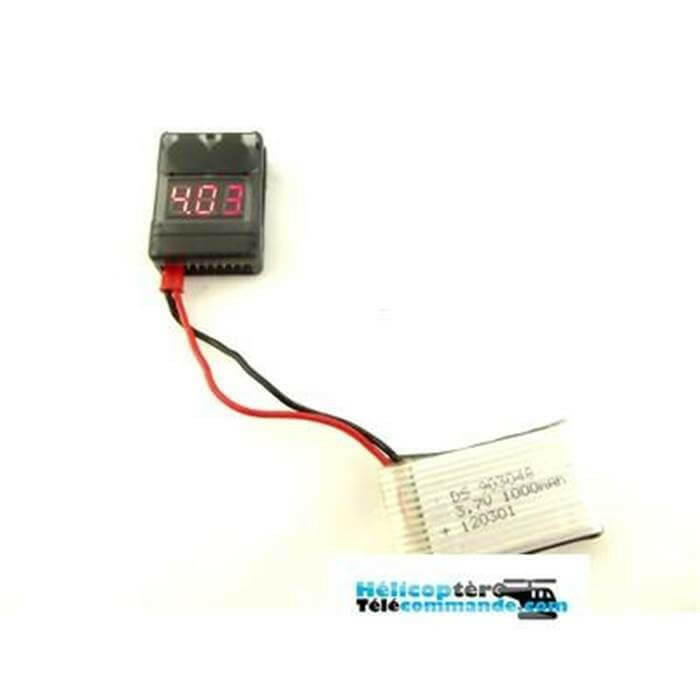 Testeur & Alarme Batterie LiPo/Li-on/LiFe 1-8S - Breizh Modélisme.