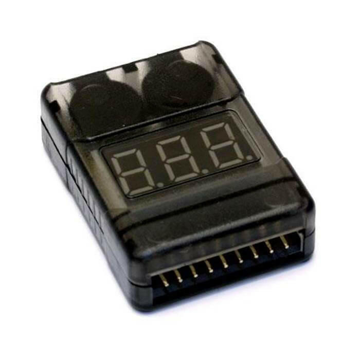 Testeur & Alarme Batterie LiPo/Li-on/LiFe 1-8S - Breizh Modélisme.