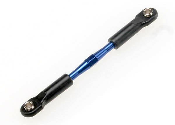 Biellette alu de carrossage arrière 49mm anodisée bleu et rotules (x1) - Traxxas 3738A - Breizh Modélisme.
