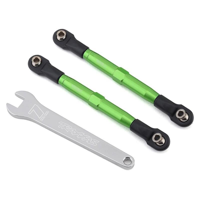 Biellettes de carrossage Avant 83mm anodisées verte  - Traxxas 3643G - Breizh Modélisme.