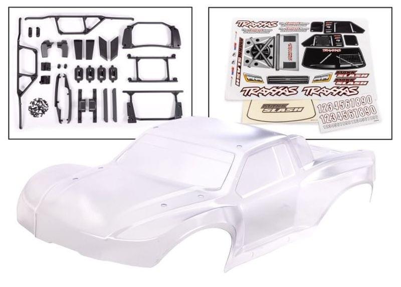 Carrosserie transparente + accessoires pour Maxx Slash - Breizh Modélisme.