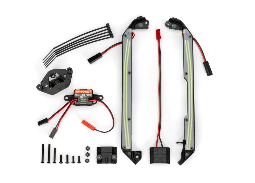 Kit d'éclairage LED pour bas de caisse vert 4-Tec - Traxxas 10590-GRN - Breizh Modélisme.