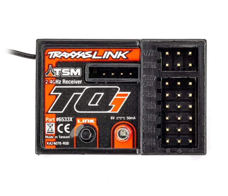Récepteur Micro TQi Télémétrie 5 canaux TSM - Traxxas 6533X (remplace 6533) - Breizh Modélisme.