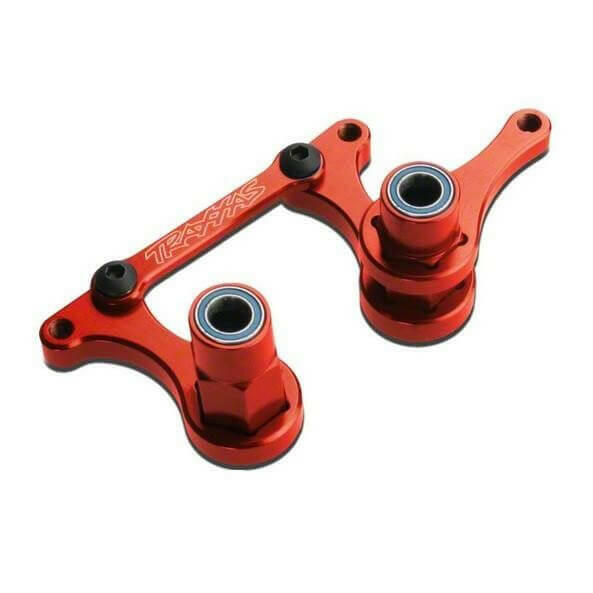 Renvoi de sauve-servo t6 alu anodise rouge (3) - Traxxas 3743X - Breizh Modélisme.