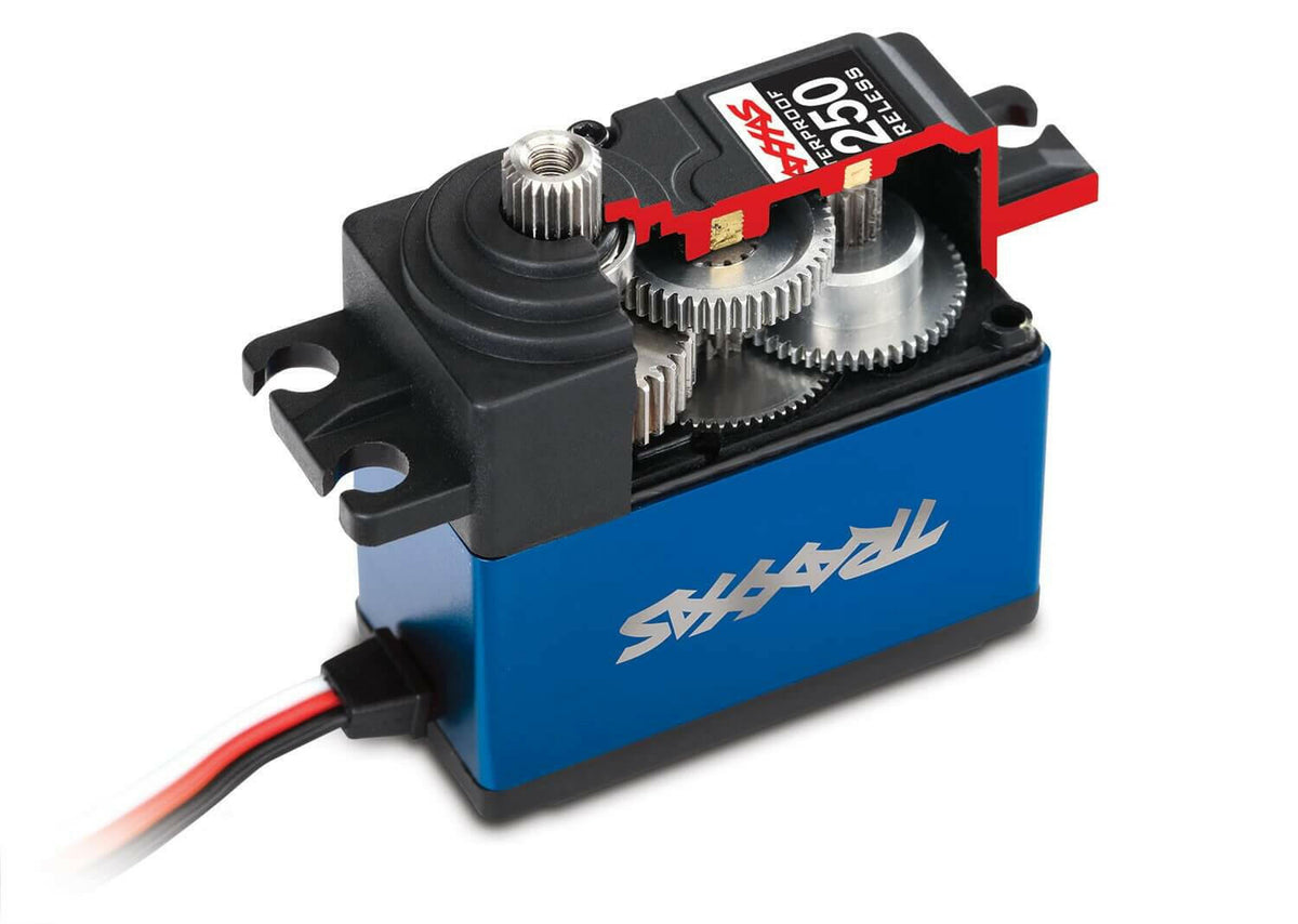 Servo Traxxas 2250 High Torque 24kg Digital étanche, pignons métal - Breizh Modélisme.
