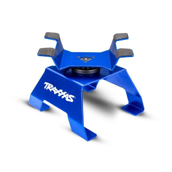 Stand pour voiture 1/10 et 1/8 bleu - Traxxas 8796 - Breizh Modélisme.