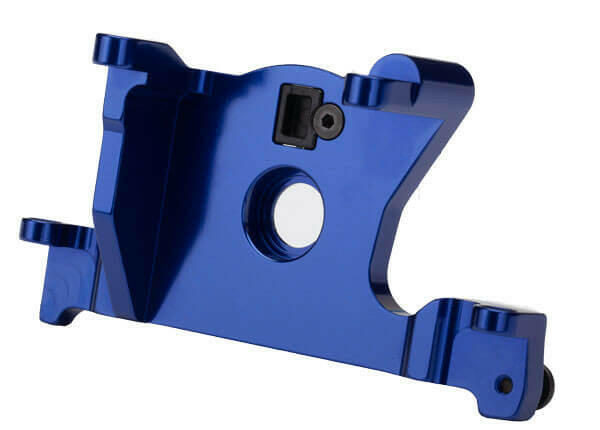 Support moteur aluminium Rustler 4x4 VXL, Slash 4x4 - Traxxas 7460R - Breizh Modélisme.