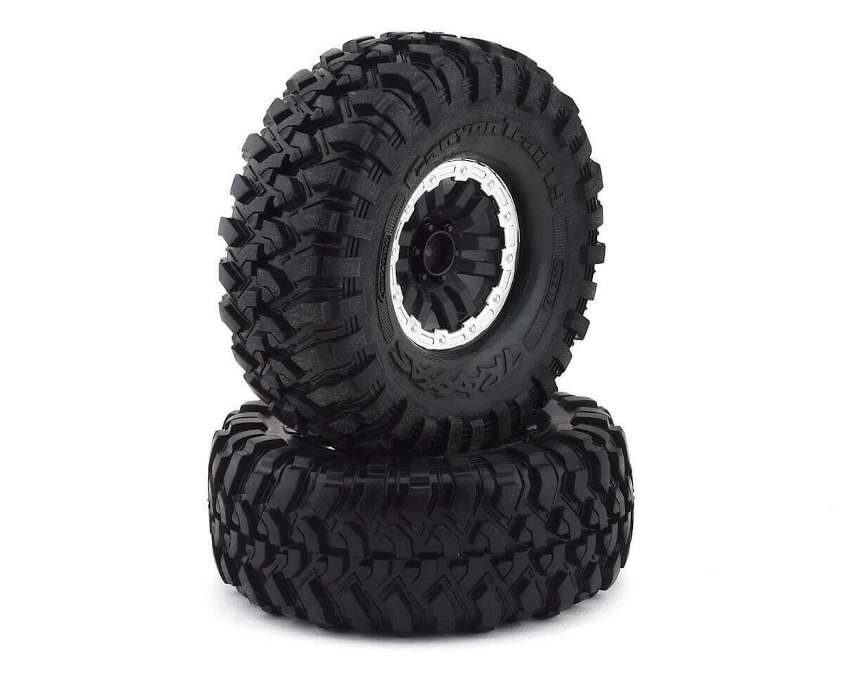 Traxxas 2 pneus et jantes  TRX4 Canyon Trail 1.9 Black satin 8272X" - Breizh Modélisme.