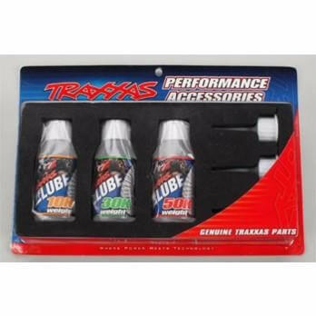 Traxxas 5136X Kit huile differentiel 10 000, 30 000, 50 000 / 3x50ml - Breizh Modélisme.