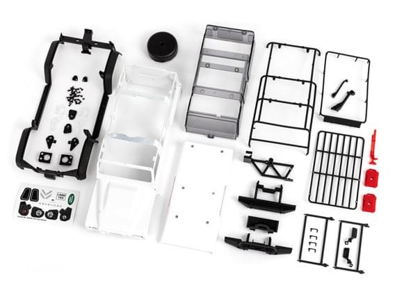 Traxxas 9712 Carrosserie Land Rover Defender Transparente - 1/18 - Breizh Modélisme.
