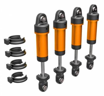 Traxxas 9764 Amortisseurs 1/18 Alu Anodises Oranges X4 TRX4M - Breizh Modélisme.