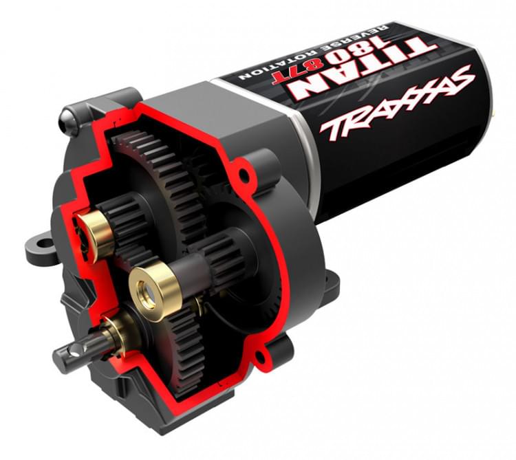 Traxxas 9791R Transmission Complete + Moteur - Petite Vitesse 40.3 : 1 - Trx-4m - Breizh Modélisme.