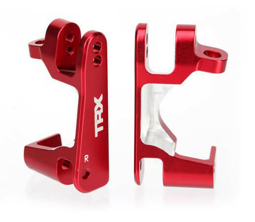 2 Etriers de fusées alu anodisés Rouge G et D - Traxxas 6832R - Breizh Modélisme.