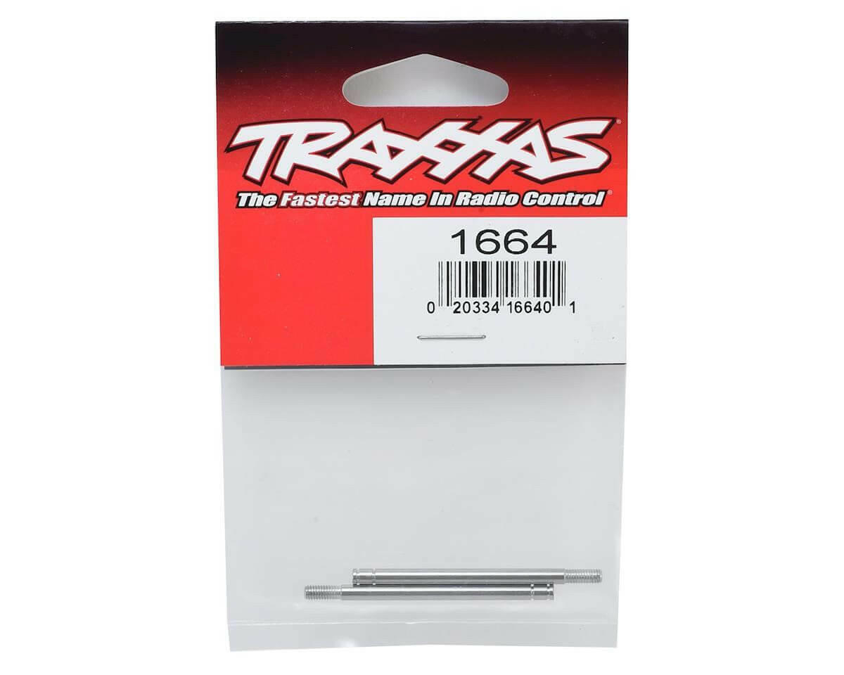 2 Tiges d'amortisseurs acier chrome - Traxxas 1664 - Breizh Modélisme.