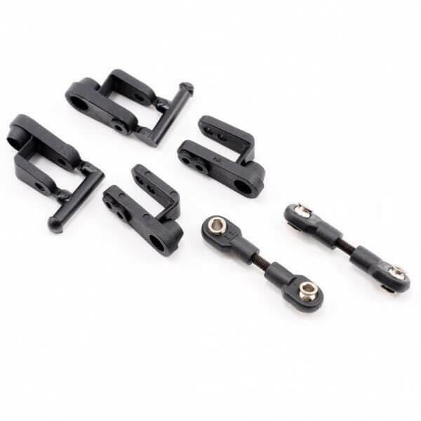 4 Palonniers de servo longs/courts de direction - Traxxas 5345R - Breizh Modélisme.