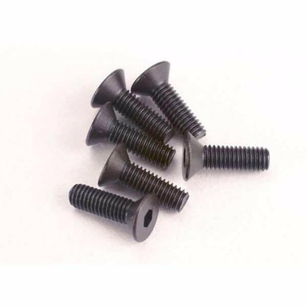 6 Vis BTR Tête fraisée M3x10 Traxxas 2551 - Breizh Modélisme.
