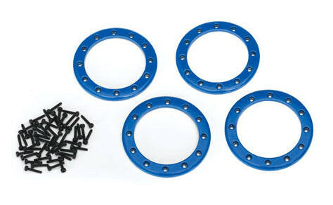Beadlock 2.2 Bleu Alu (x4) - Traxxas 8168X" - Breizh Modélisme.
