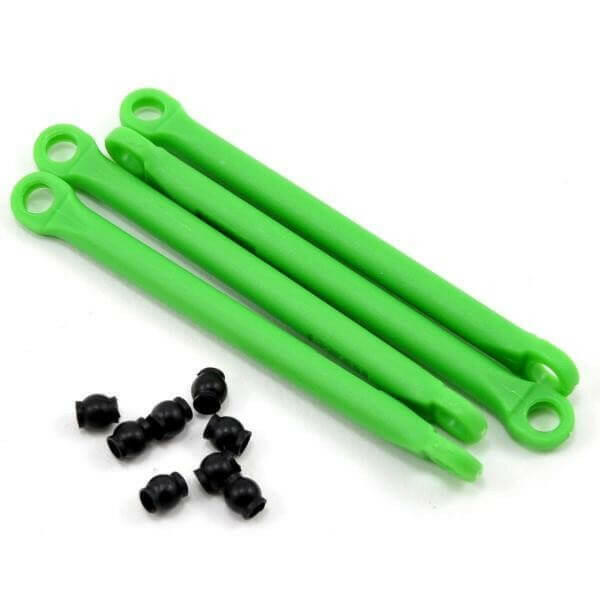 Biellettes composite vert - Traxxas 7118G - Breizh Modélisme.