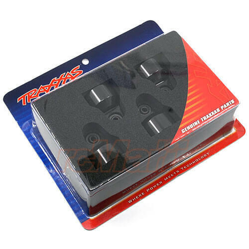 Bouchons d'amortisseur GTX aluminium noir (x4) - Traxxas 7764X - Breizh Modélisme.