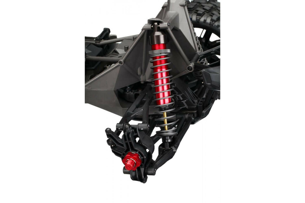 Bouchons d'amortisseur GTX aluminium noir (x4) - Traxxas 7764X - Breizh Modélisme.