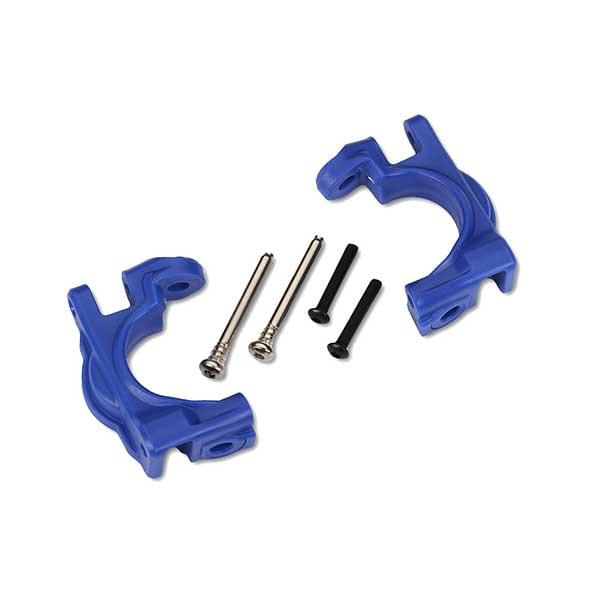 Etriers de fusées gauche et droite renforcées bleue (pour kit upgrade 9080) - 9032X - Breizh Modélisme.