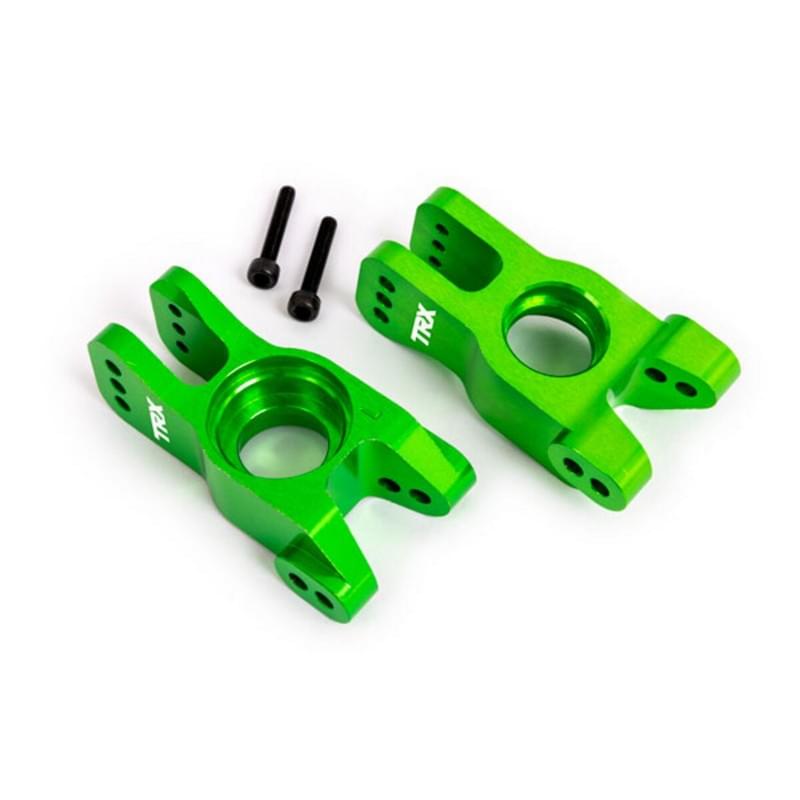 Fusée arrière G/D (x2) Alu anodisé vert - Traxxas 9552G - Breizh Modélisme.
