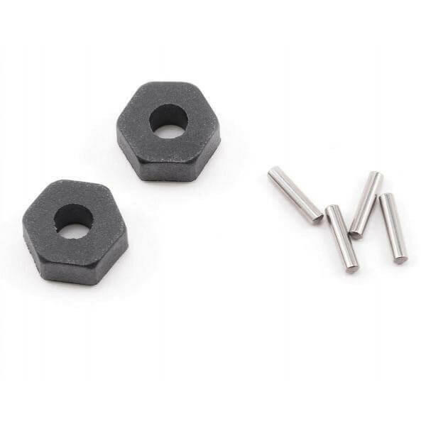Hexagones de roues + goupilles x2 - Traxxas 1654 - Breizh Modélisme.