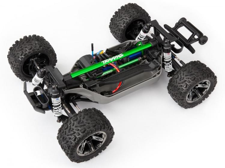 Kit de renfort chassis long Rustler et Slash 4x4 VXL - Traxxas 6730G Vert - Breizh Modélisme.