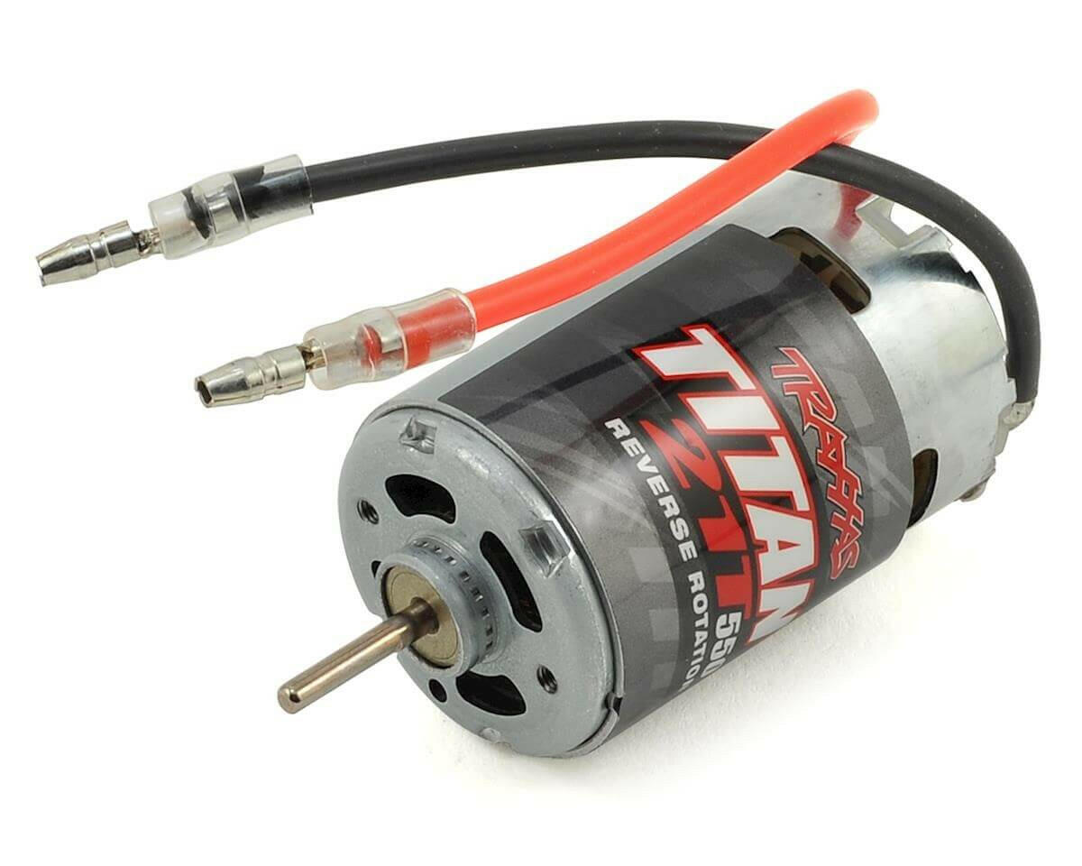 Moteur Traxxas 3975R Titan 550 Reverse 14.4v 21T Axe 3,175mm - Breizh Modélisme.