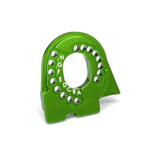 Plaque moteur alu anodisées vert - Traxxas 8290G - Breizh Modélisme.