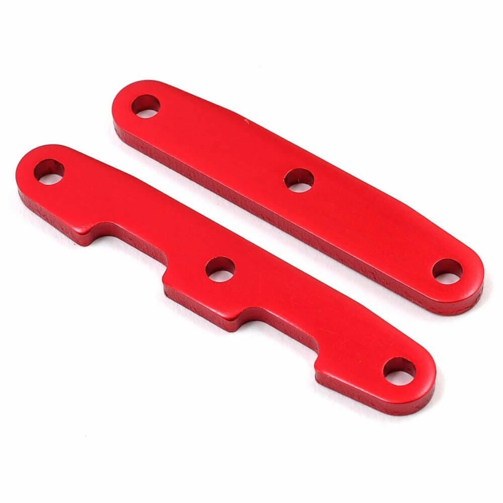 Supports alu de tirants anodisés rouge AV et ARR x2 - Traxxas 6823R - Breizh Modélisme.