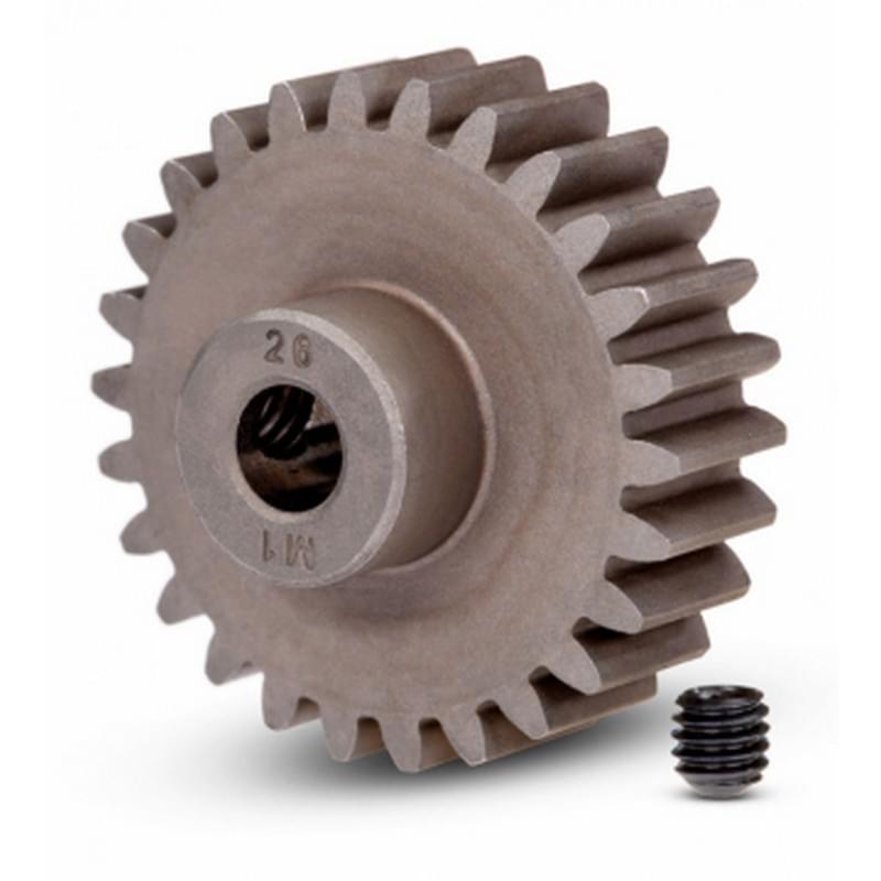Traxxas 6497 Pignon moteur 26 dts - M1.0 - 5 mm - Breizh Modélisme.